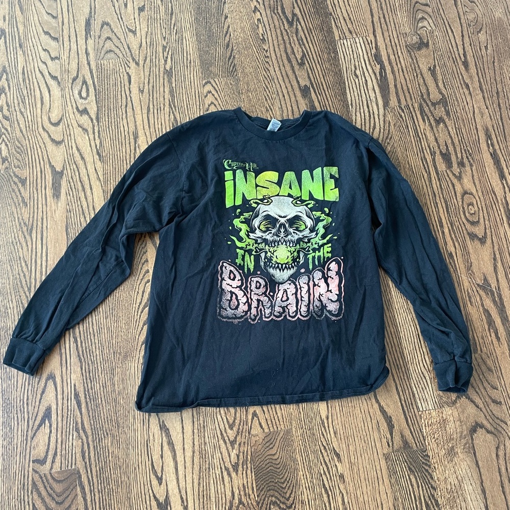 “insane in the brain” long sleeve tshirt large